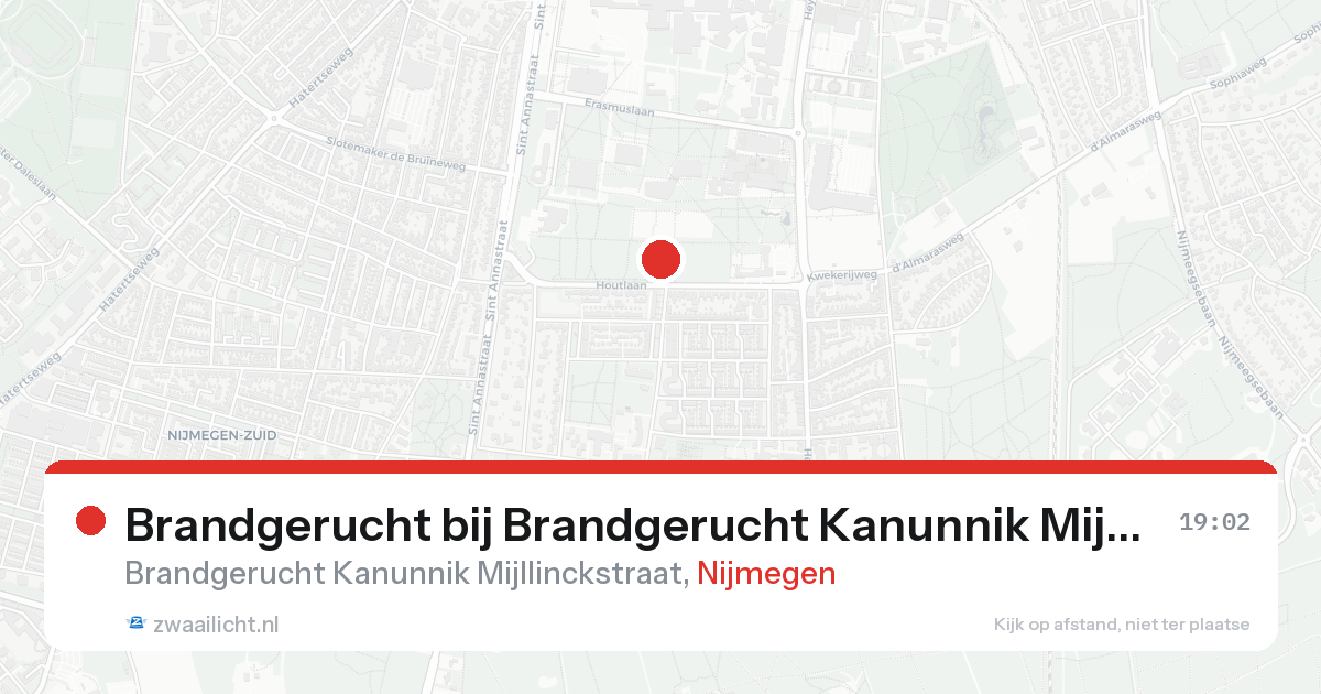 Brandgerucht bij Brandgerucht Kanunnik Mijllinckstraat in Nijmegen — 31 jan 2026