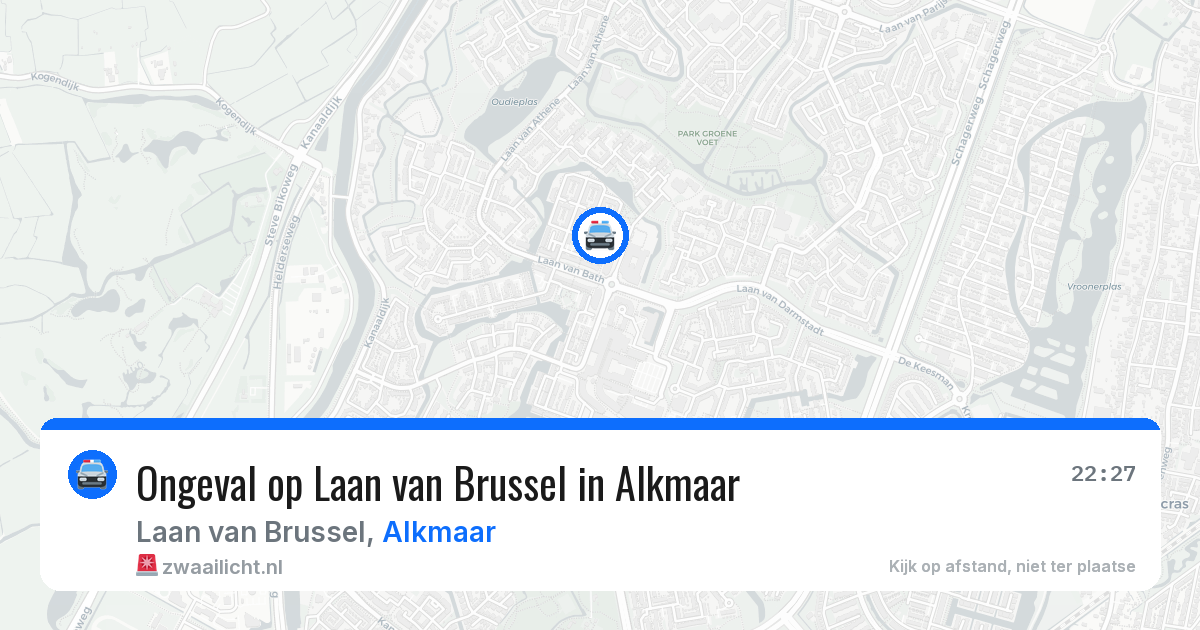 Ongeval op Laan van Brussel in Alkmaar — 12 apr 2026