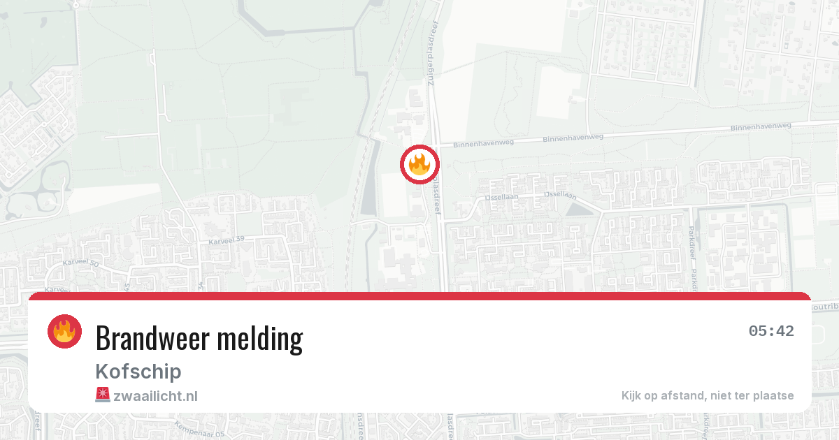 Brandweer melding — 11 jun 2026