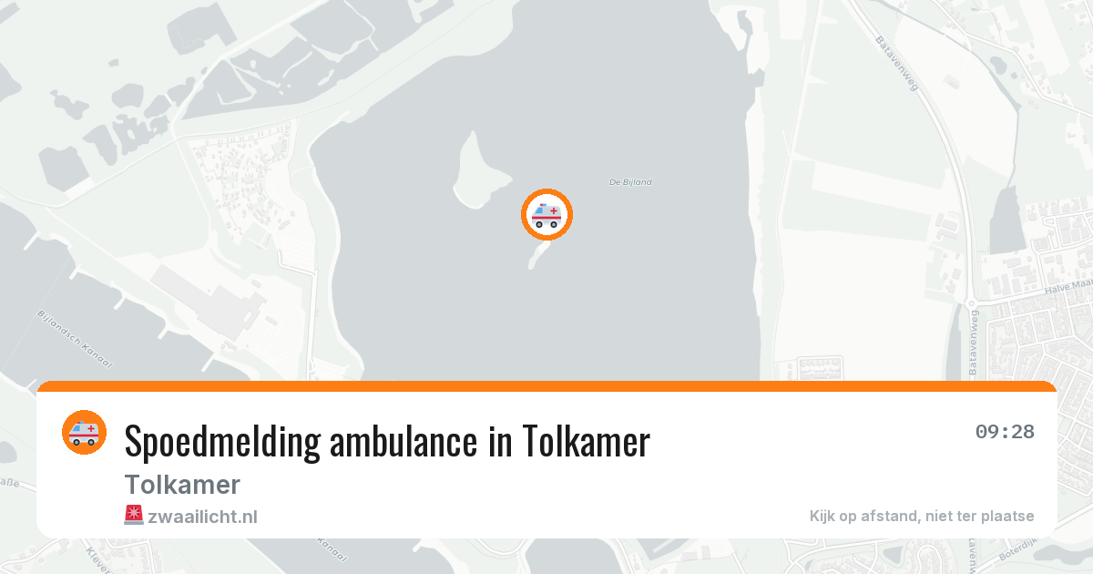 Spoedmelding ambulance in Tolkamer — 12 aug 2026