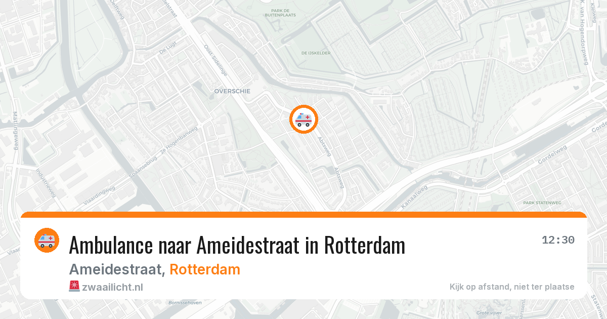 Ambulance naar Ameidestraat in Rotterdam — 12 jun 2026