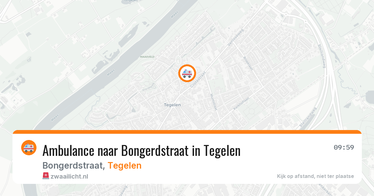 Ambulance naar Bongerdstraat in Tegelen — 26 jun 2026