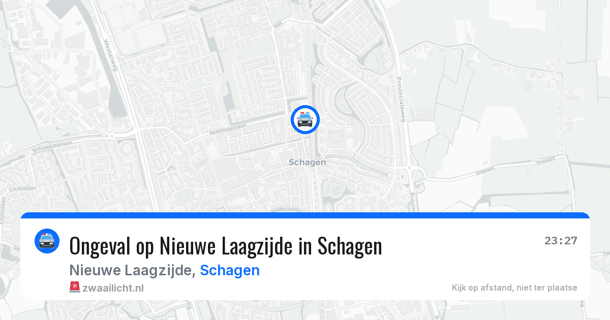 Ongeval op Nieuwe Laagzijde in Schagen — 21 jun 2026