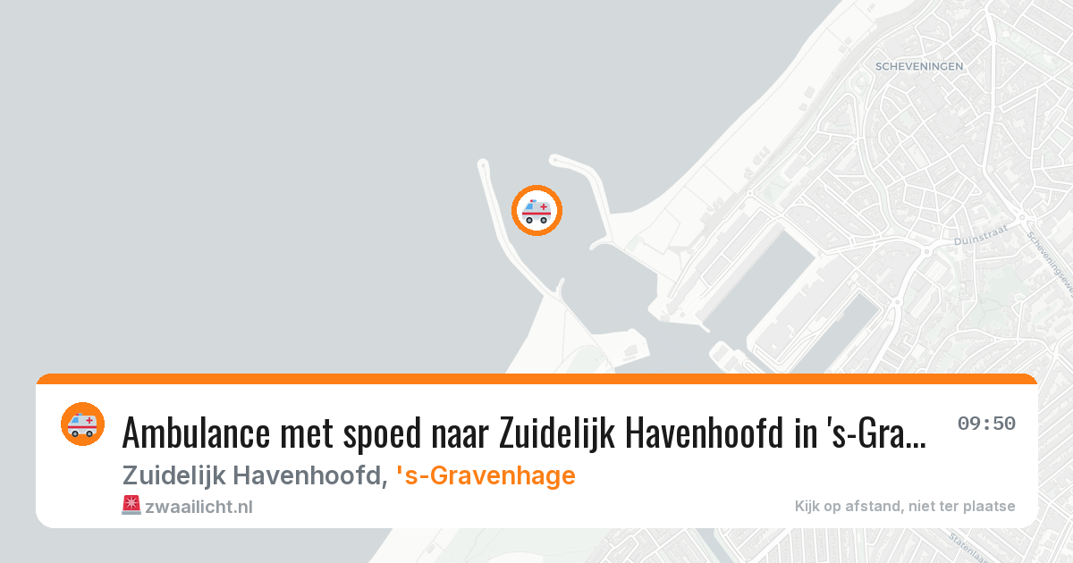 Ambulance met spoed naar Zuidelijk Havenhoofd in 's-Gravenhage — 17 jul 2026