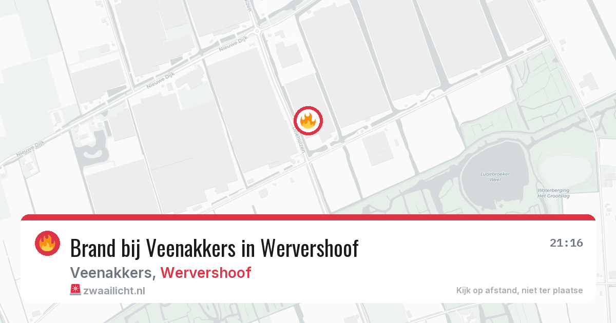 Brand bij Veenakkers in Wervershoof — 17 jun 2026