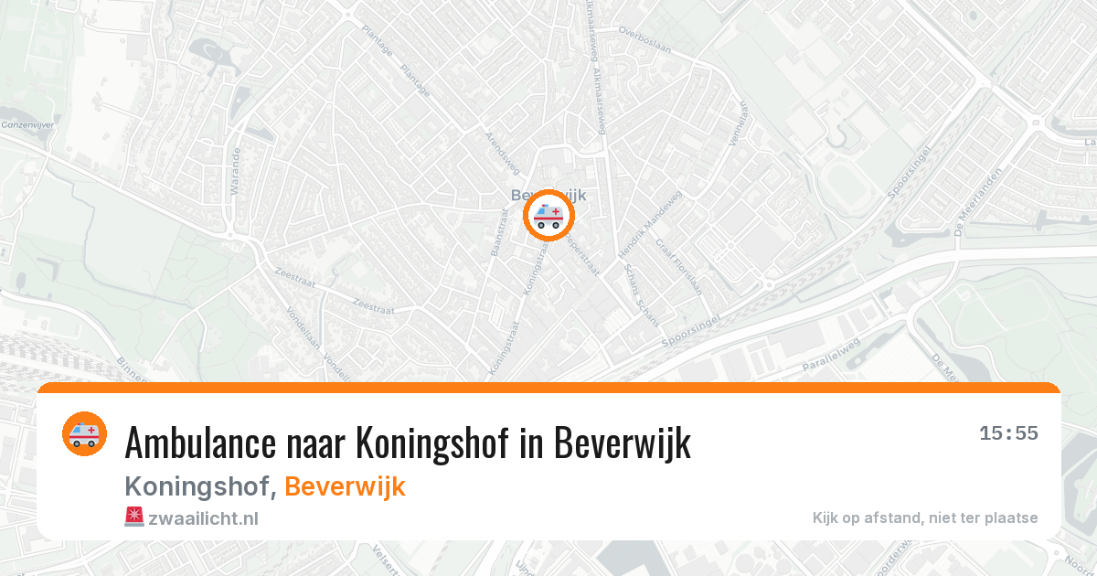 Ambulance naar Koningshof in Beverwijk — 14 aug 2026