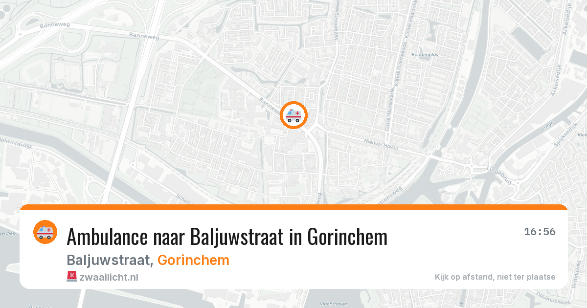 Ambulance naar Baljuwstraat in Gorinchem — 8 jun 2026