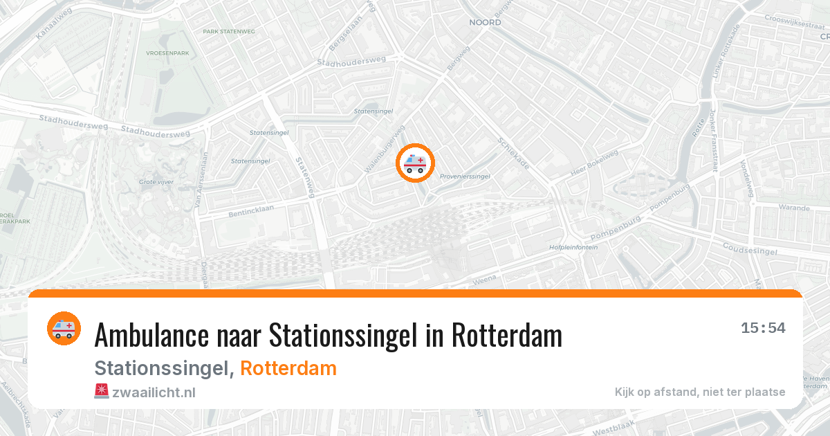 Ambulance naar Stationssingel in Rotterdam — 11 mei 2026