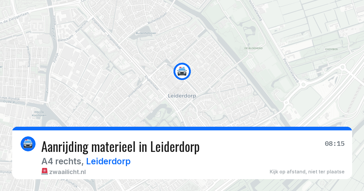 Aanrijding materieel in Leiderdorp — 31 mrt 2026