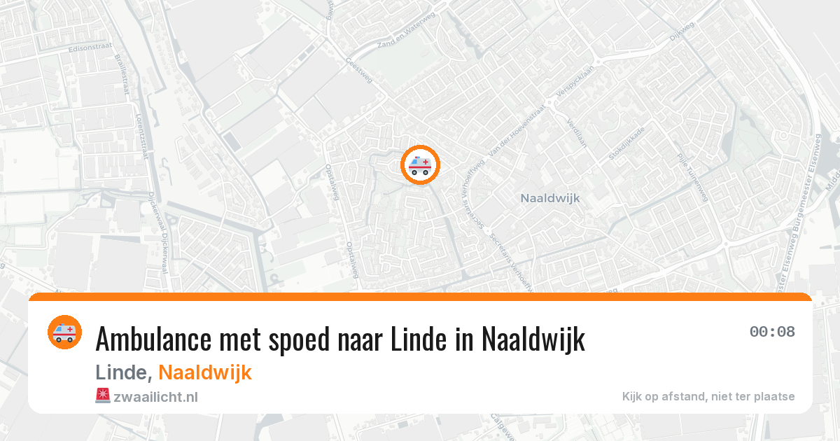 Ambulance met spoed naar Linde in Naaldwijk — 8 apr 2026