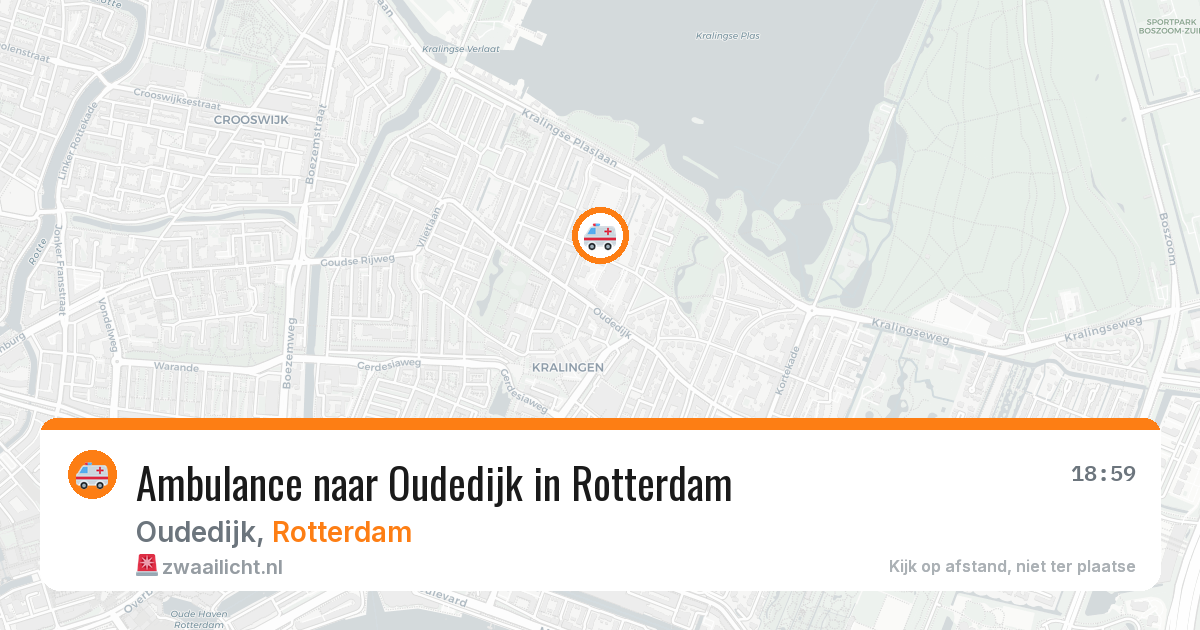 Ambulance naar Oudedijk in Rotterdam — 11 aug 2026