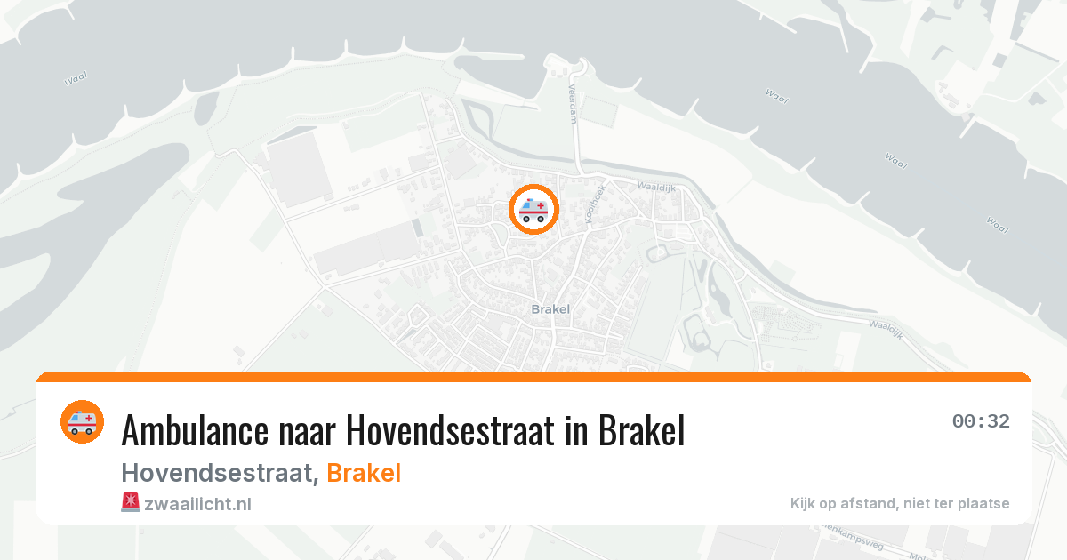 Ambulance naar Hovendsestraat in Brakel — 18 mei 2026