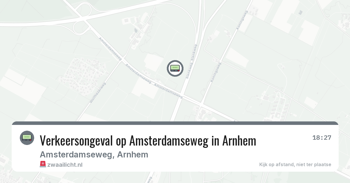Verkeersongeval op Amsterdamseweg in Arnhem — 24 jun 2026