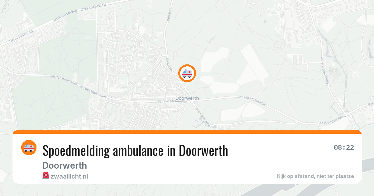 Spoedmelding ambulance in Doorwerth — 13 apr 2026