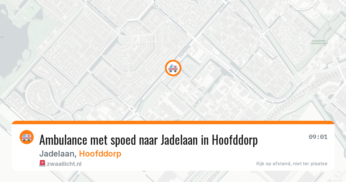 Ambulance met spoed naar Jadelaan in Hoofddorp — 27 mei 2026