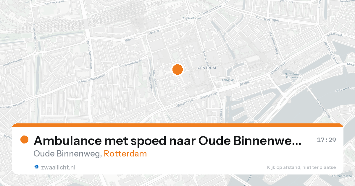 Ambulance met spoed naar Oude Binnenweg in Rotterdam — 31 jan 2026