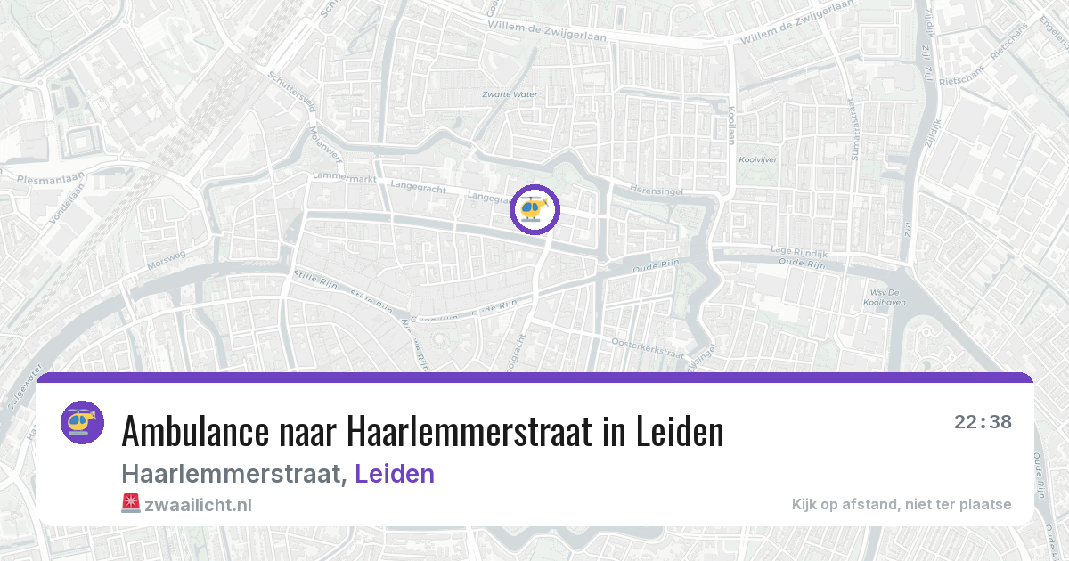 Ambulance naar Haarlemmerstraat in Leiden — 27 apr 2026