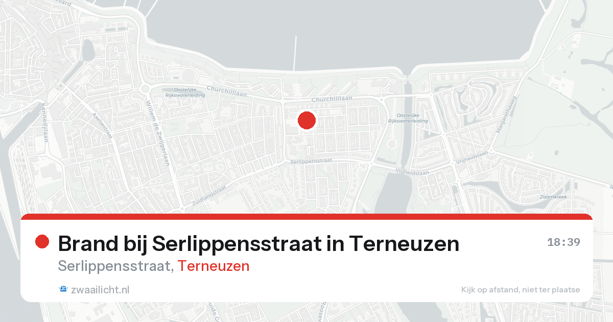 Brand bij Serlippensstraat in Terneuzen — 19 aug 2026