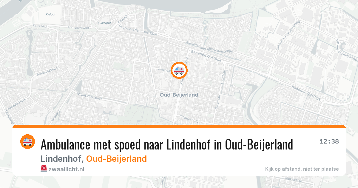 Ambulance met spoed naar Lindenhof in Oud-Beijerland — 20 apr 2026