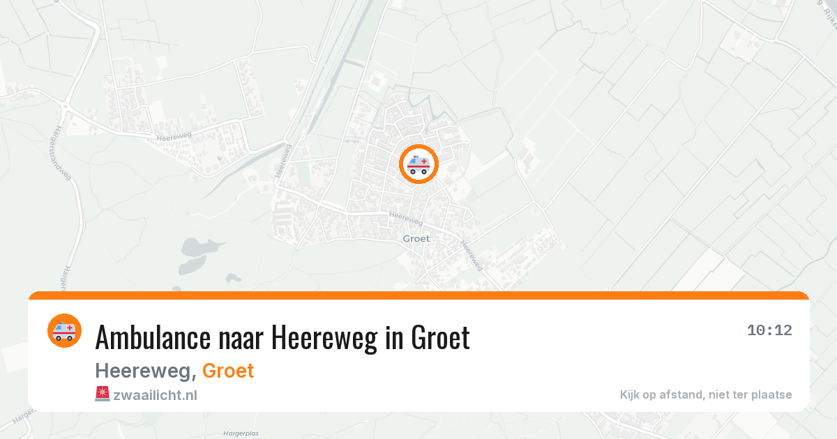 Ambulance naar Heereweg in Groet — 28 jul 2026