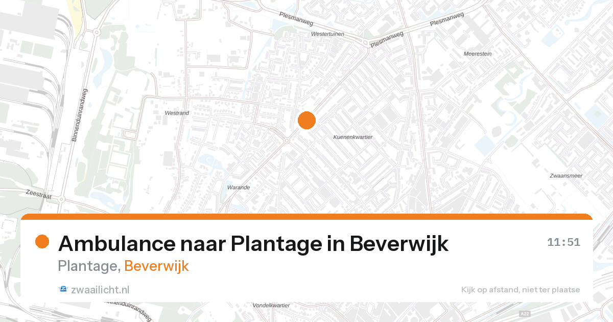 Ambulance naar Plantage in Beverwijk — 28 aug 2026