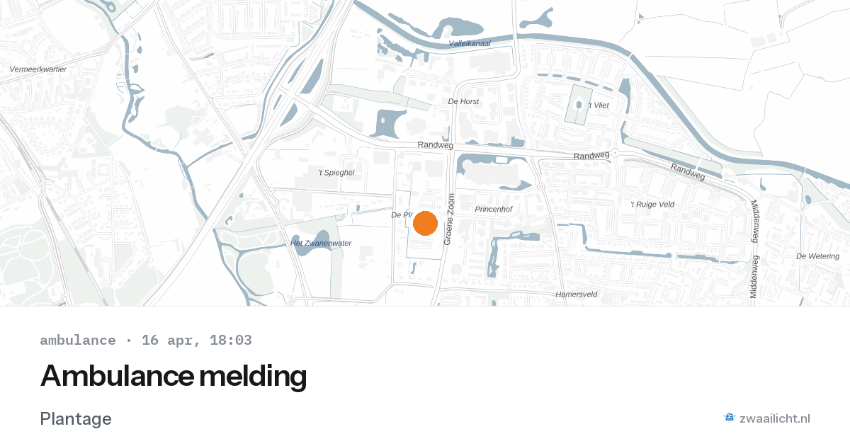 Ambulance melding — 16 apr 2026