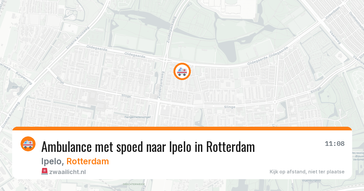 Ambulance met spoed naar Ipelo in Rotterdam — 20 jun 2026