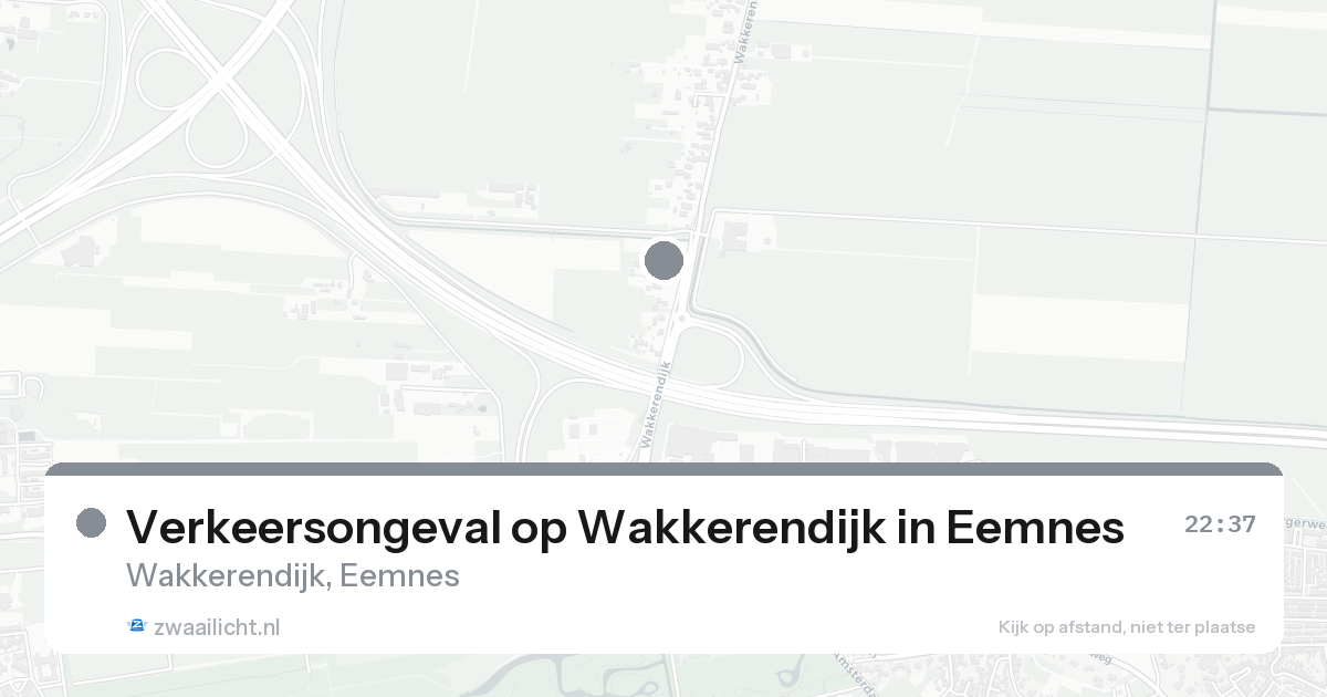 Verkeersongeval op Wakkerendijk in Eemnes — 30 jan 2026