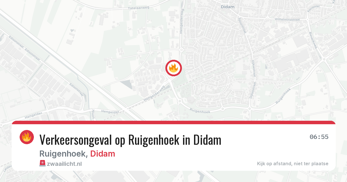 Verkeersongeval op Ruigenhoek in Didam — 15 mrt 2026