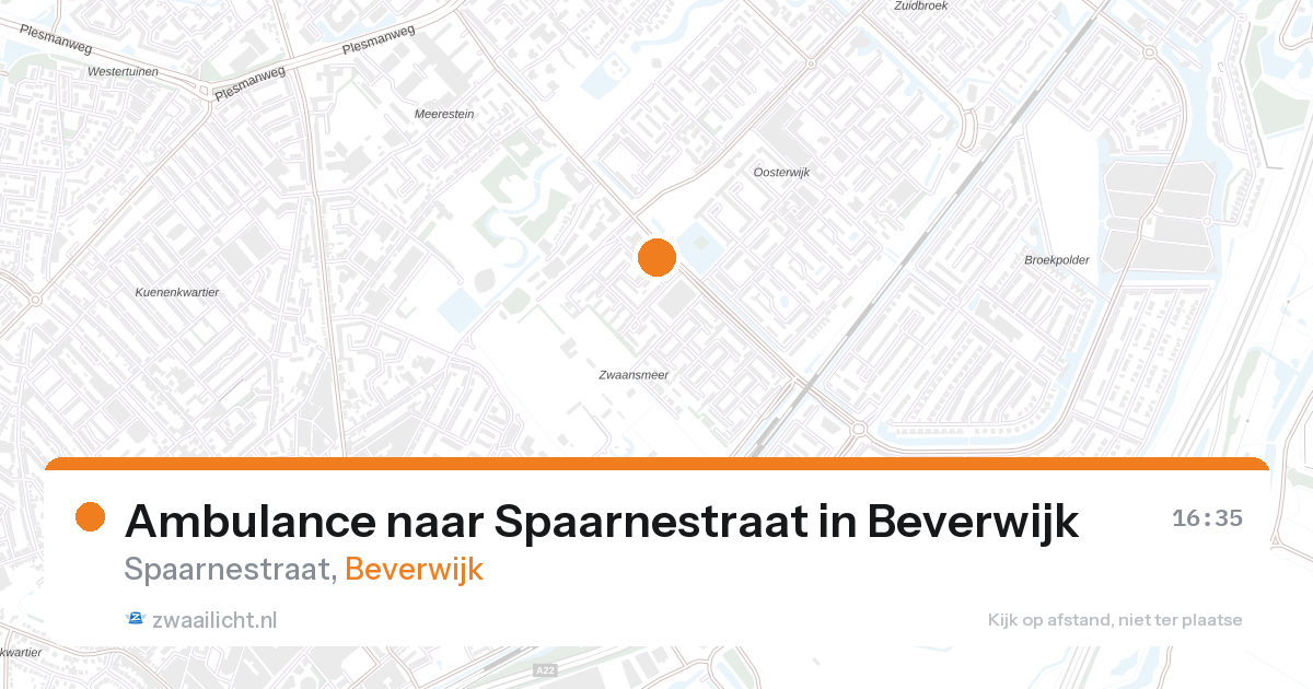 Ambulance naar Spaarnestraat in Beverwijk — 28 aug 2026