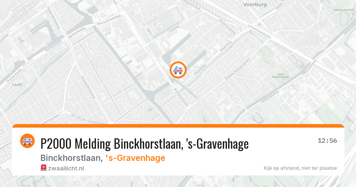 P2000 Melding Binckhorstlaan, 's-Gravenhage — 24 jun 2026