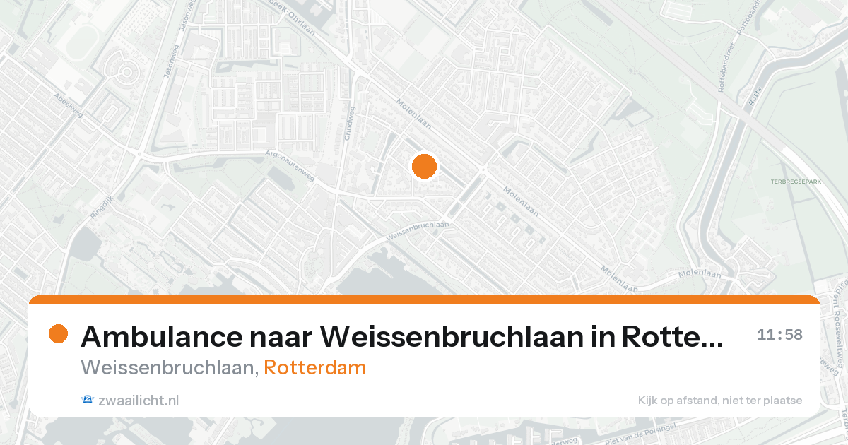 Ambulance naar Weissenbruchlaan in Rotterdam — 8 jul 2026