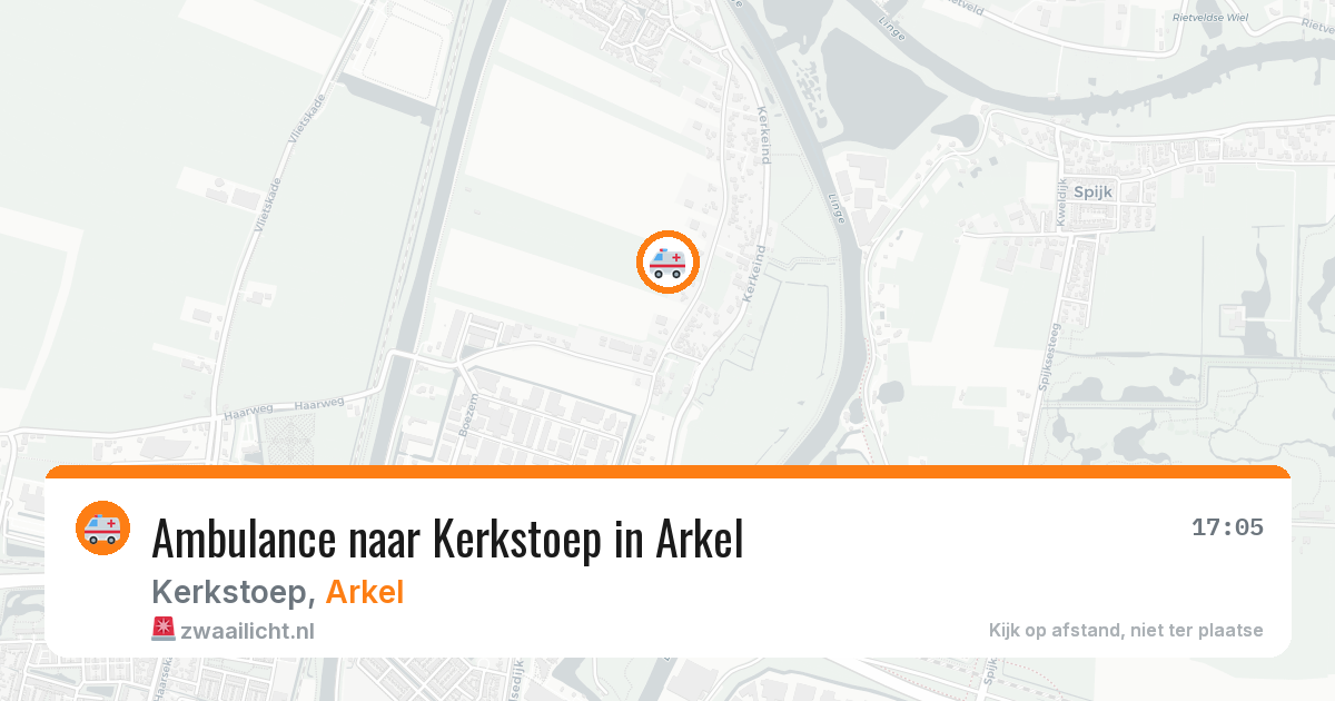 Ambulance naar Kerkstoep in Arkel — 5 aug 2026