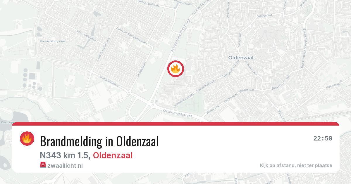 Brandmelding in Oldenzaal — 19 jun 2026