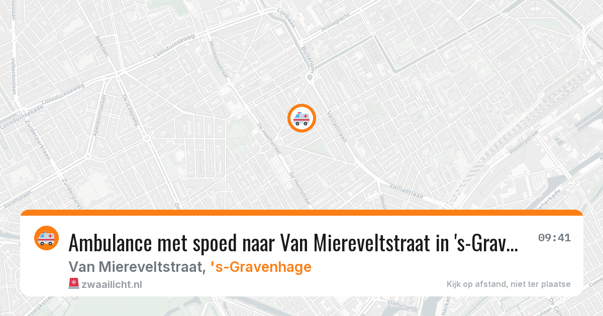 Ambulance met spoed naar Van Miereveltstraat in 's-Gravenhage — 26 mei 2026