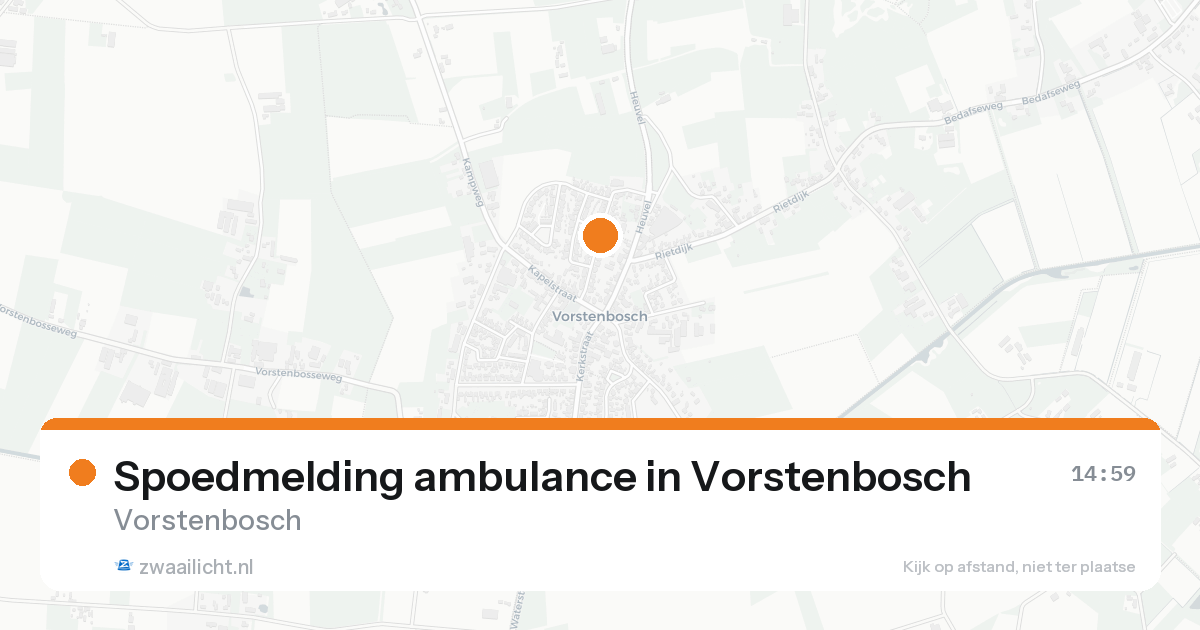 Spoedmelding ambulance in Vorstenbosch — 7 feb 2026