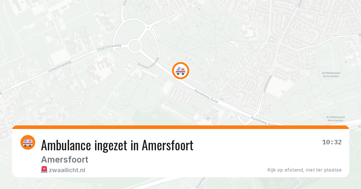 Ambulance ingezet in Amersfoort — 11 apr 2026