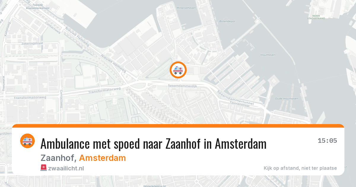 Ambulance met spoed naar Zaanhof in Amsterdam — 31 jul 2026