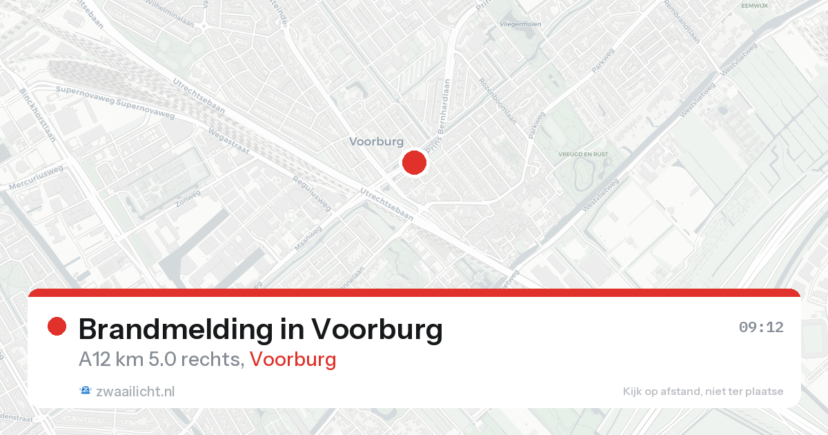 Brandmelding in Voorburg — 25 aug 2026