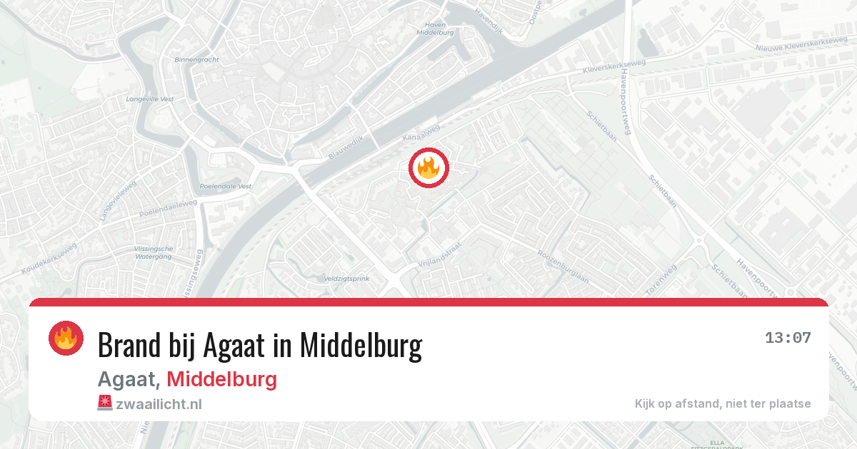 Brand bij Agaat in Middelburg — 4 mei 2026