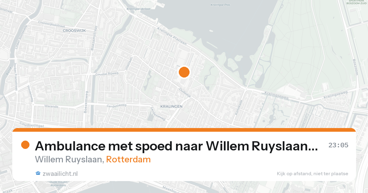 Ambulance met spoed naar Willem Ruyslaan in Rotterdam — 30 jan 2026