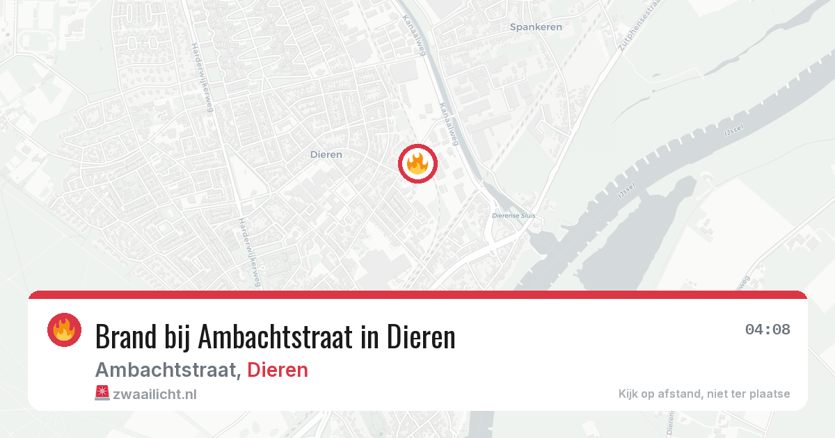 Brand bij Ambachtstraat in Dieren — 28 jun 2026