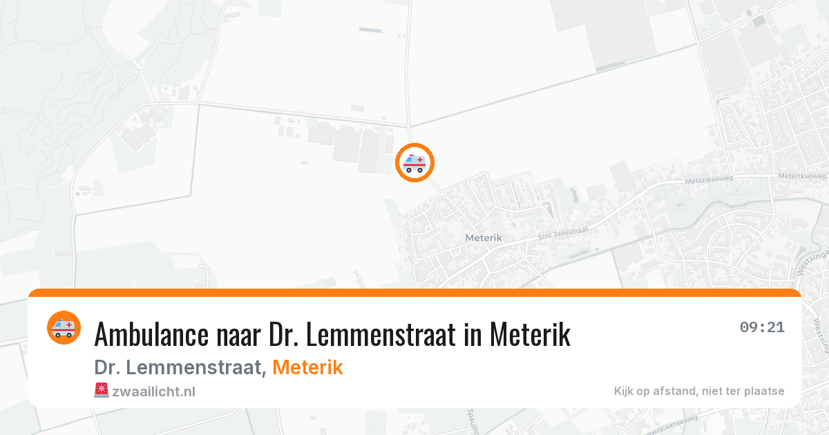 Ambulance naar Dr. Lemmenstraat in Meterik — 24 jul 2026