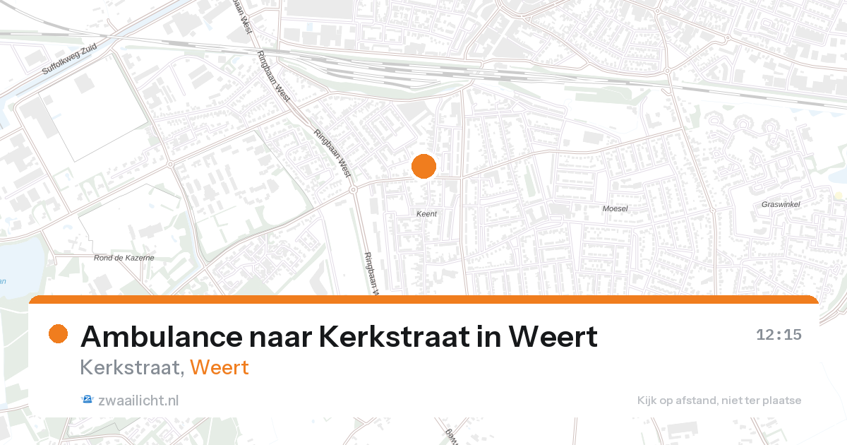 Ambulance naar Kerkstraat in Weert — 27 aug 2026