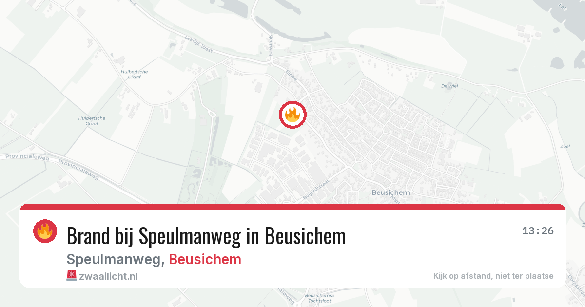 Brand bij Speulmanweg in Beusichem — 2 jul 2026