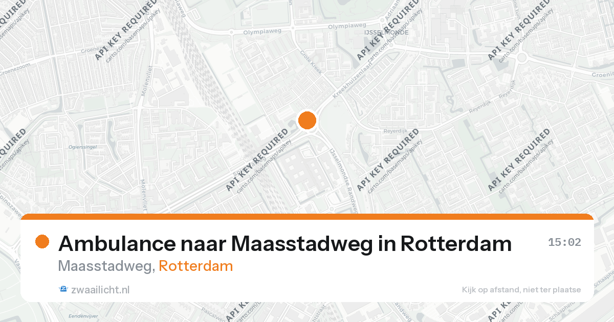 Ambulance naar Maasstadweg in Rotterdam — 26 aug 2026
