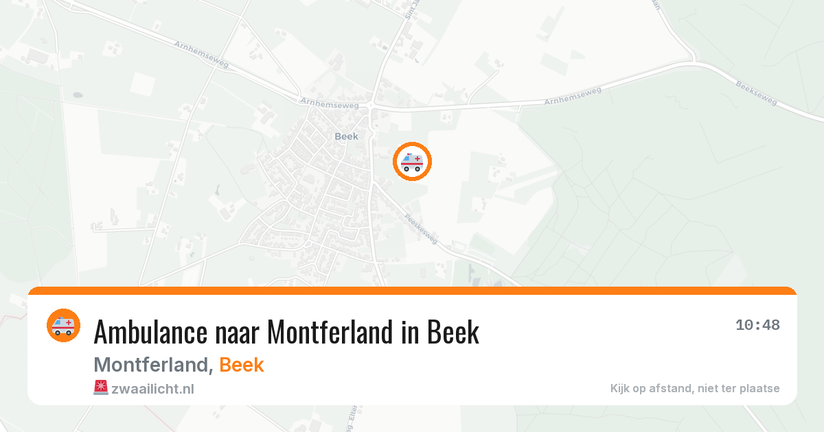 Ambulance naar Montferland in Beek — 11 aug 2026