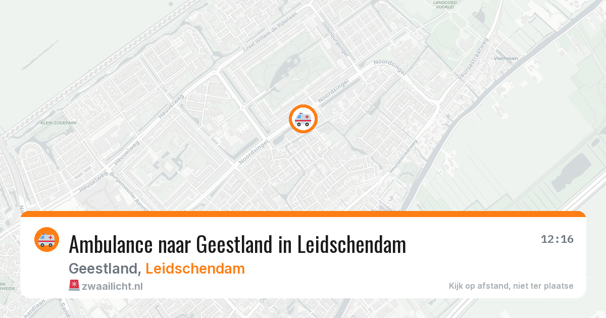 Ambulance naar Geestland in Leidschendam — 16 mei 2026