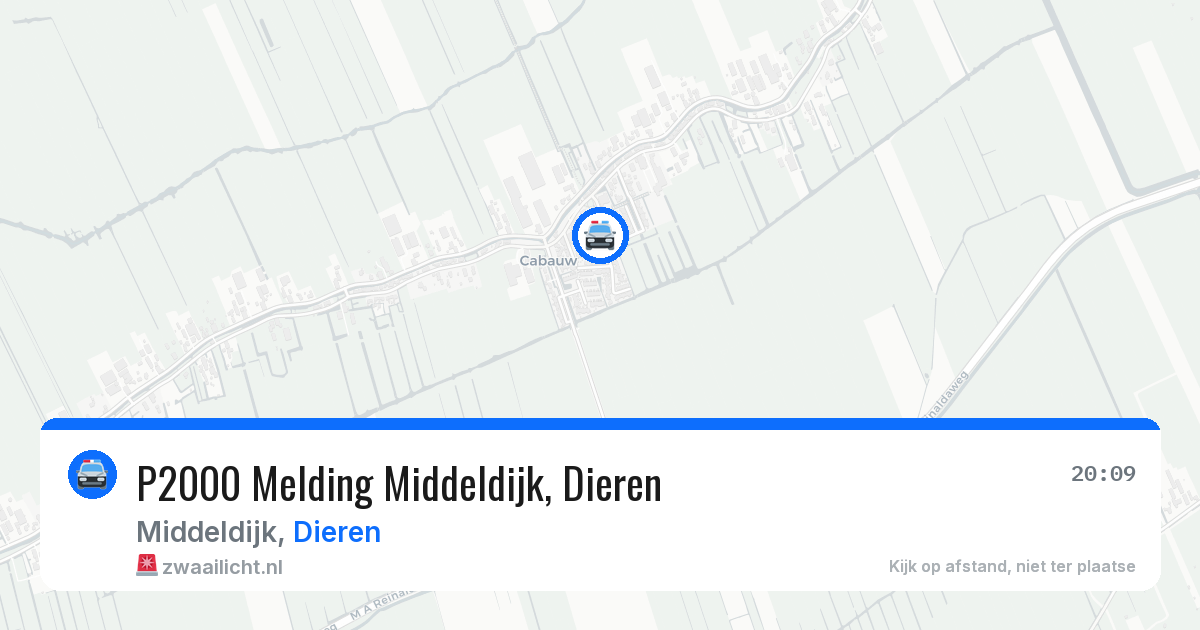 P2000 Melding Middeldijk, Dieren — 17 jul 2026