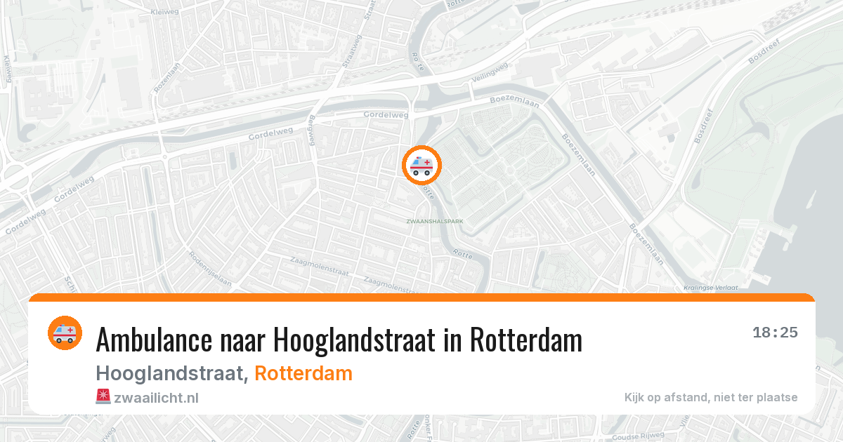 Ambulance naar Hooglandstraat in Rotterdam — 7 jul 2026